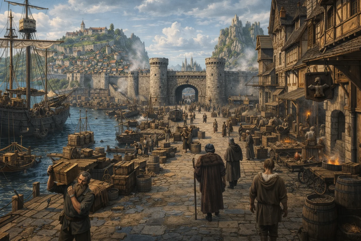 Kingshelm, home of the Adventurer's Guild.